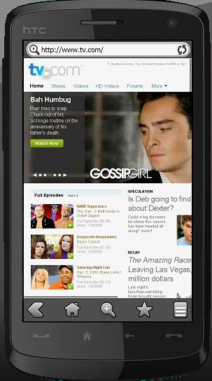 Rcich content with Skyfire 1.5 browser on mobile